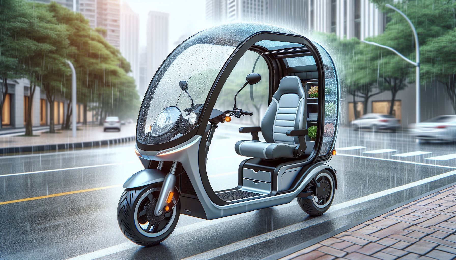 Overdekte Scootmobiel