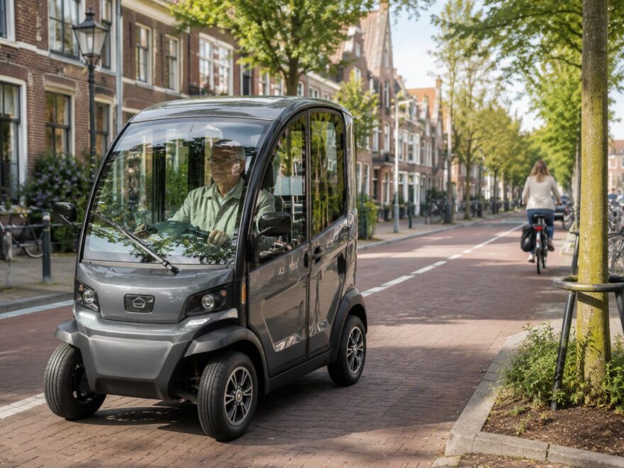 elektrische overdekte scootmobiel