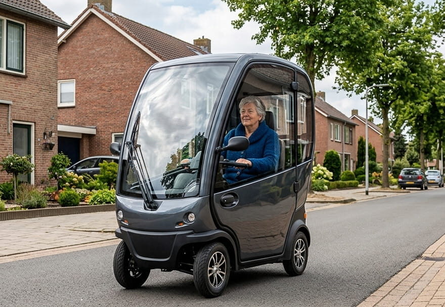gesloten scootmobiel